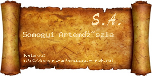 Somogyi Artemíszia névjegykártya